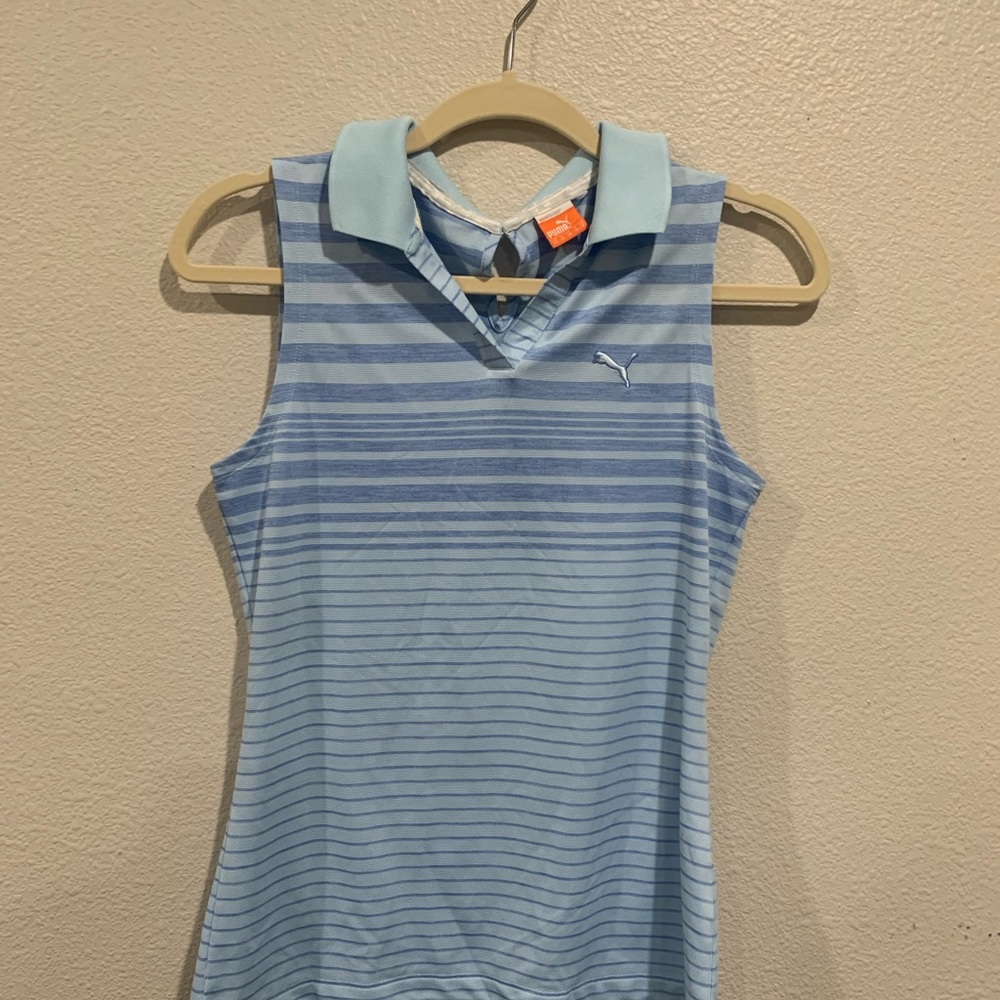Puma sleeveless polo tee
